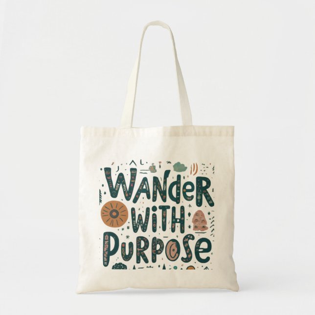 Wander mit Zweck Tragetasche (Vorne)