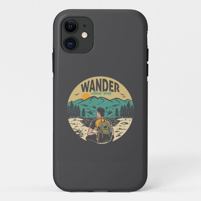 Wander ohne Grenzen Case-Mate iPhone Hülle (Rückseite)