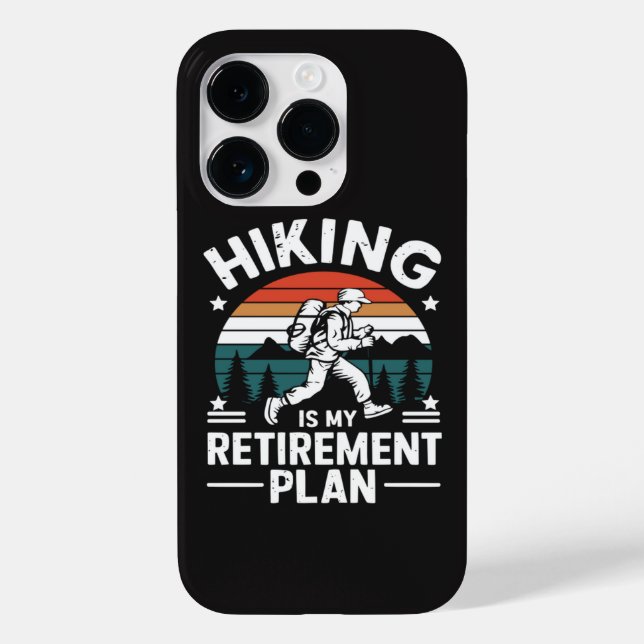 Wander-Rentnerplan Lustiger Spruch Case-Mate iPhone 14 Pro Hülle (Rückseite)