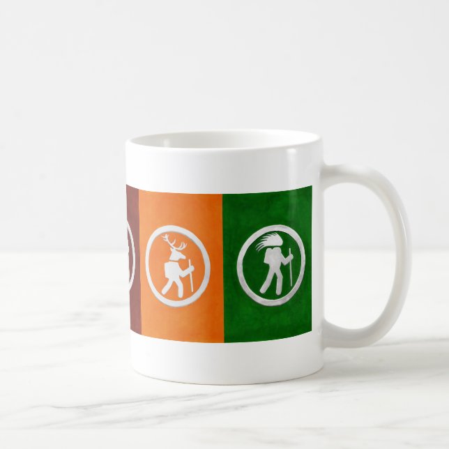 Wander-Tier-Wegmarkierungen Kaffeetasse (Rechts)