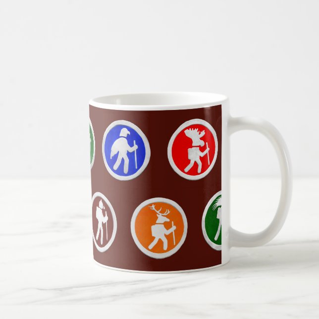 Wander-Tier-Wegmarkierungen Kaffeetasse (Rechts)
