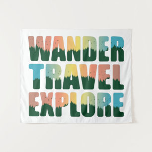 Wander Travel Exploration - Travel Lover Wandteppich