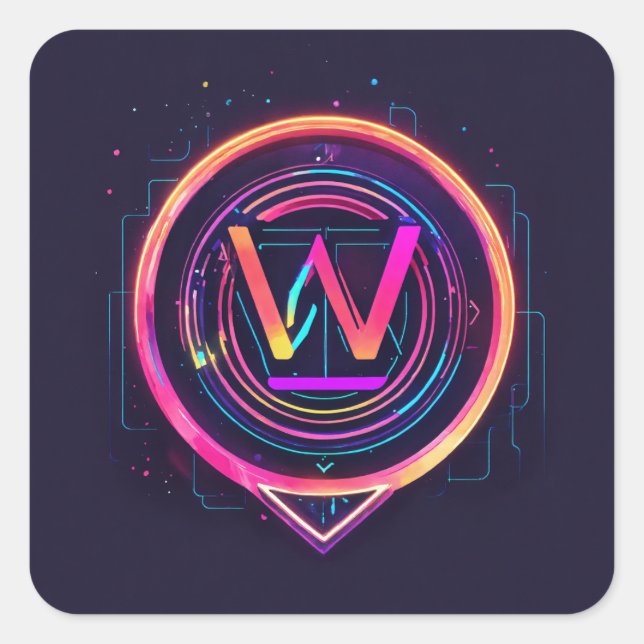 Wander Wwise Quadratischer Aufkleber (Vorderseite)