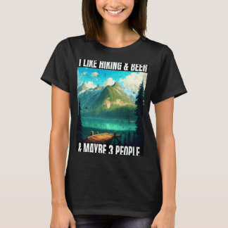 Wanderausrüstung Bier & Wandergipfel Bier Wanderer T-Shirt