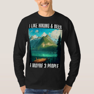 Wanderausrüstung Bier & Wandergipfel Bier Wanderer T-Shirt