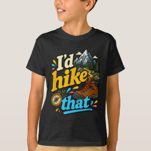 Wandere diesen lustigen Rucksacktouristen Camping T-Shirt