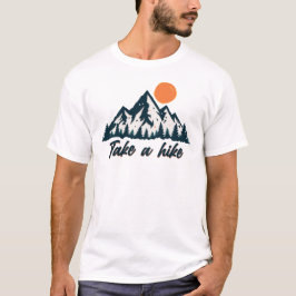 Wandere in den Bergen - Wald Sonnenuntergang Desig T-Shirt
