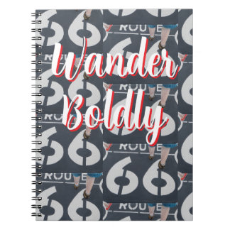 Wandere kühn notizblock