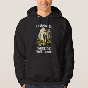 Wanderer Bergsteiger keine Menschen Frieden allein Hoodie
