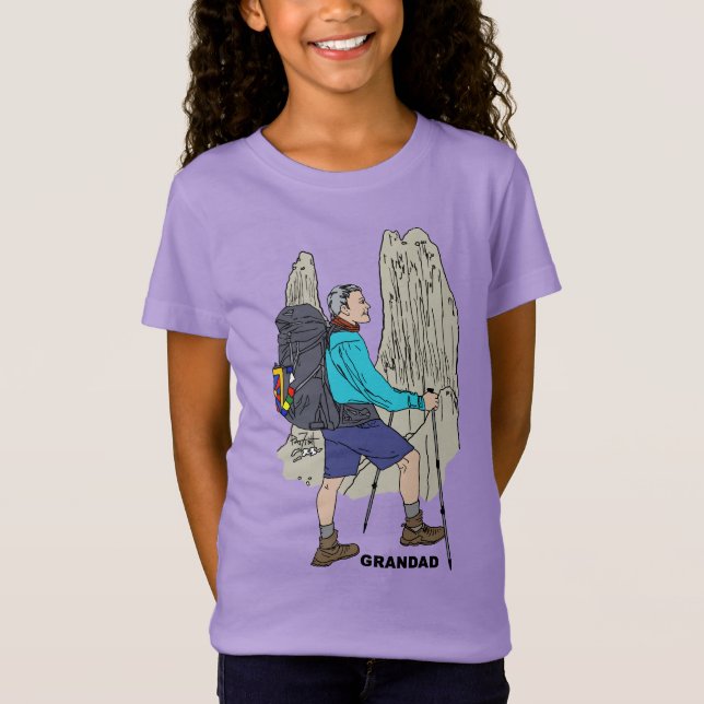 Wanderer erobert die Berge des Chilen T-Shirt (Vorderseite)