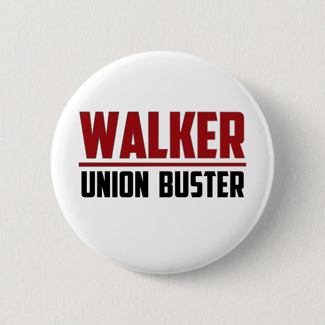 Wanderer - Gewerkschafts-Kerl Button (Vorderseite)