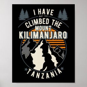 Wanderer haben nicht klettersteigen Berg Kilim Poster