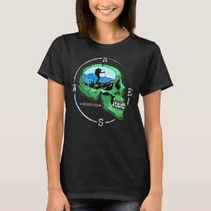 Wanderer Kompass Wandern im Freien Camping Naturwa T-Shirt