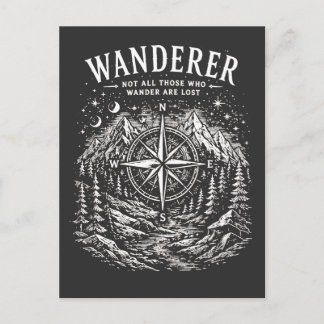 Wanderer – Nicht alle, die wandern, sind verloren Postkarte