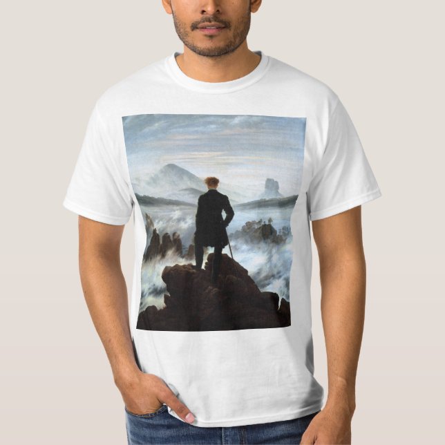 Wanderer oberhalb des Nebelmeers: Shirts & Bekleid (Vorderseite)
