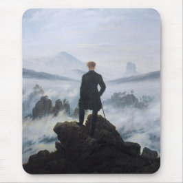 Wanderer oberhalb des Nebelmeers (von C.D. Friedri Mousepad