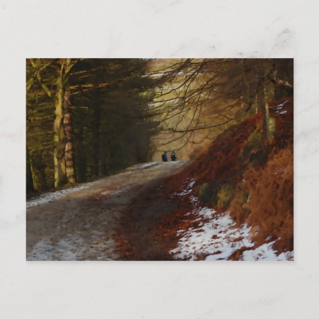 Wanderer Postkarte (Vorderseite)
