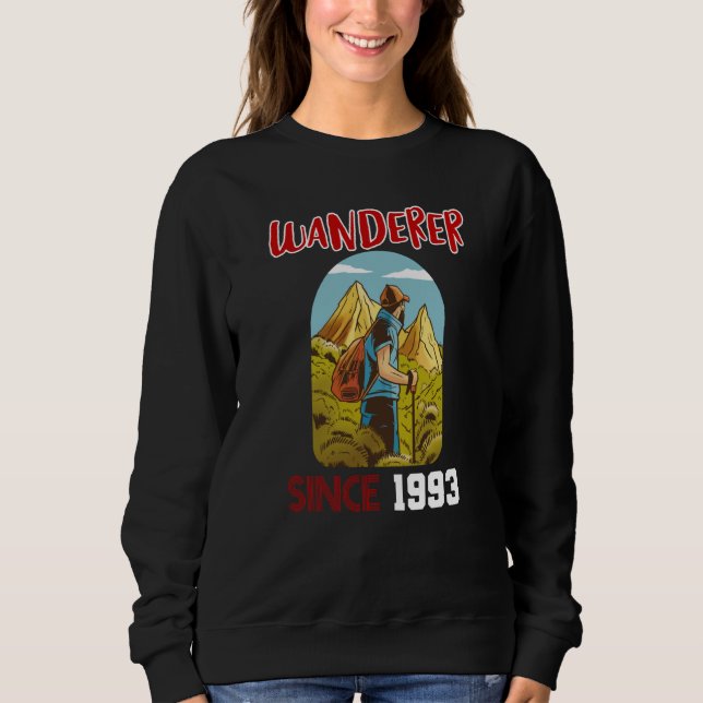 Wanderer seit 1993 sweatshirt (Vorderseite)