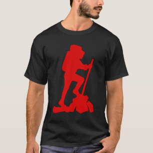 Wanderer-Silhouette-Emblem-grafischer T-Shirt