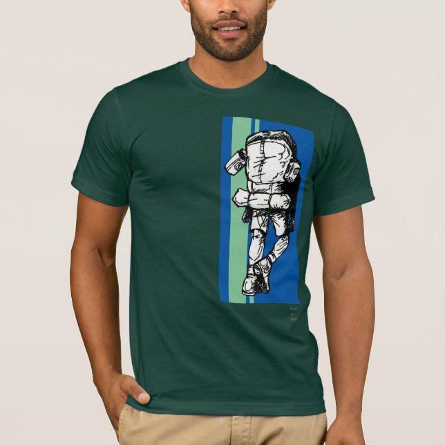 Wanderer (Typ) - blaugrün T-Shirt (Vorderseite)