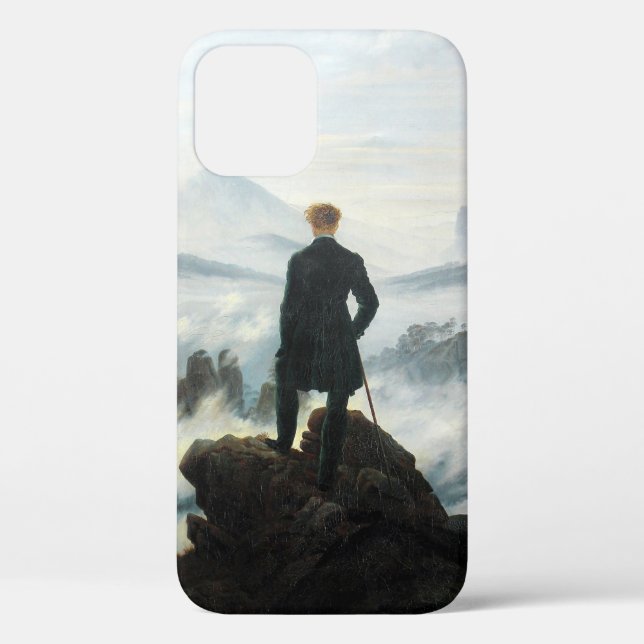 Wanderer über dem Nebel-Meer, Friedrich Case-Mate iPhone Hülle (Rückseite)