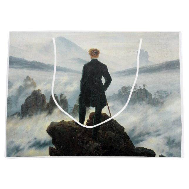 Wanderer über dem Nebel-Meer, Friedrich Große Geschenktüte (Vorderseite)