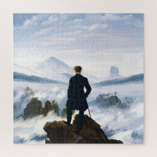 Wanderer über dem Nebelmeer, Caspar D Friedrich