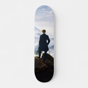 Wanderer über dem Nebelmeer, Caspar D Friedrich Skateboard