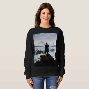 Wanderer über dem Nebelmeer, Caspar D Friedrich Sweatshirt