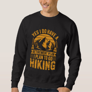 Wanderer Wandertour Outdoor-Liebhaber Camping Wand Sweatshirt