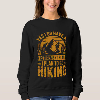 Wanderer Wandertour Outdoor-Liebhaber Camping Wand Sweatshirt