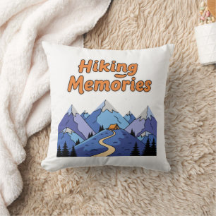 "Wandererinnerungen" Whimsical Bergcamping Kissen