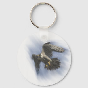 Wanderfalke im Flug Schlüsselanhänger