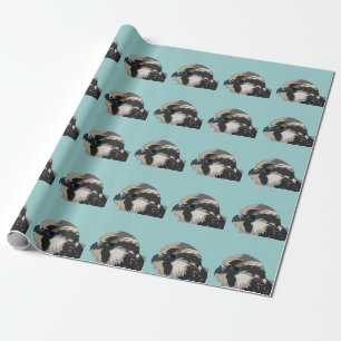 Wanderfalken-Vogelkunst Geschenkpapier