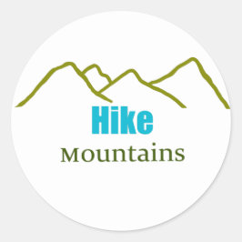 Wandergebirge Sticker für die vereinfachte Silhoue