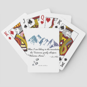 Wandergebirge Universum Flüstern Begrüßung Zuhause Spielkarten