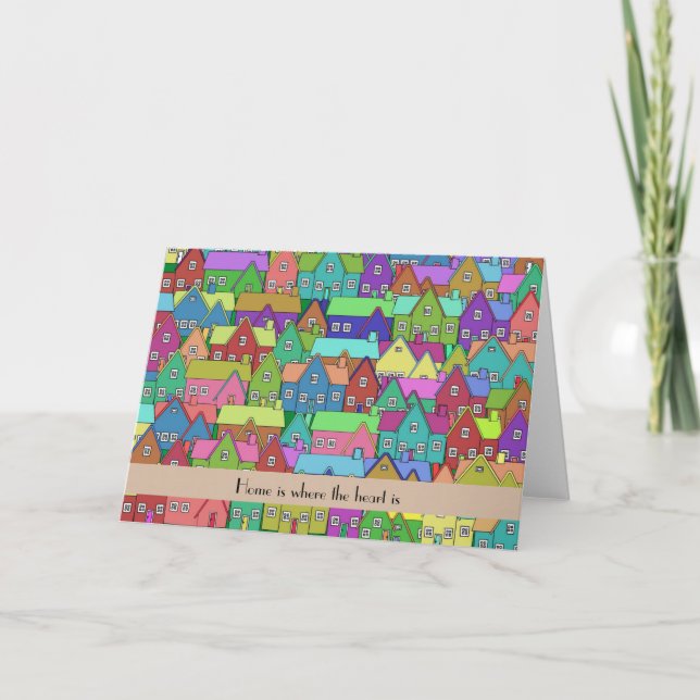 Wanderhaus Neue Zuhause personalisiert Ankündigung (Vorderseite)