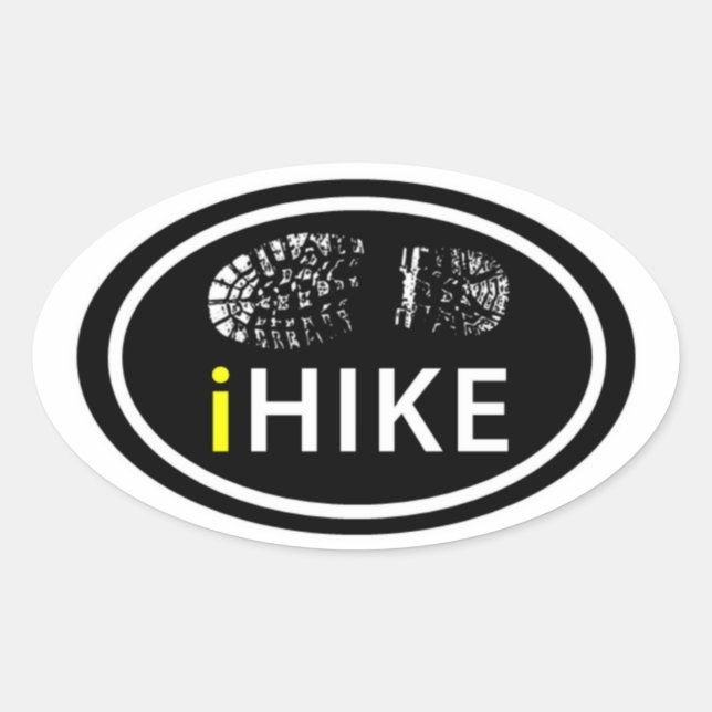 WANDERIKE Oval Boot Print Sticker (Vorderseite)