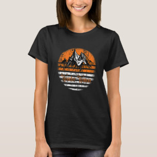 Wanderin beim Bergsteigen Damen Trekking Wandern T-Shirt