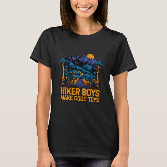 Wanderjunge machen gutes Spielzeug Wanderweg Erwac T-Shirt (Vorderseite)
