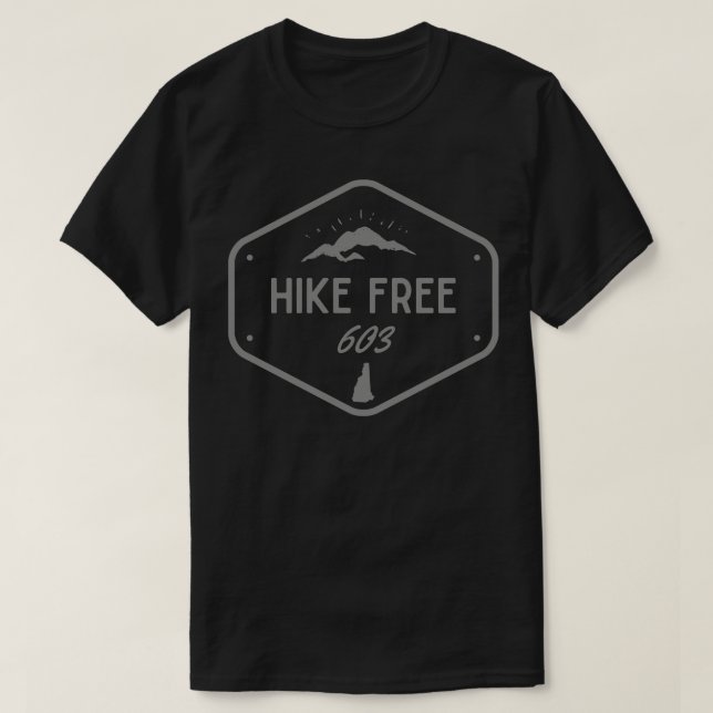 Wanderkostenloses 603 Abzeichen T-Shirt (Design vorne)
