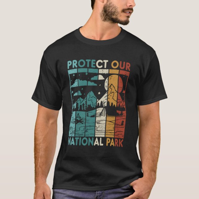 Wanderlager schützen unseren Nationalpark T-Shirt (Vorderseite)