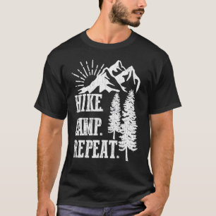 Wanderlager Wiederholung Wanderung Wandern Erlebni T-Shirt