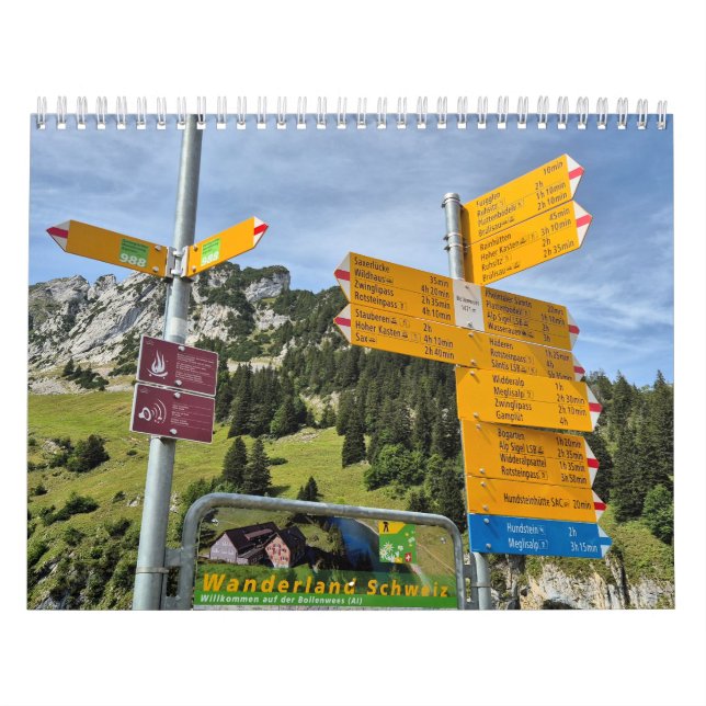 Wanderland Schweiz 2025 Kalender (Titelbild)