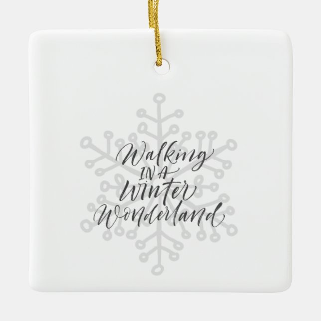 WANDERLAND WANDERLAND CHRISTMAS ORNATIONAL KERAMIKORNAMENT (Vorderseite)