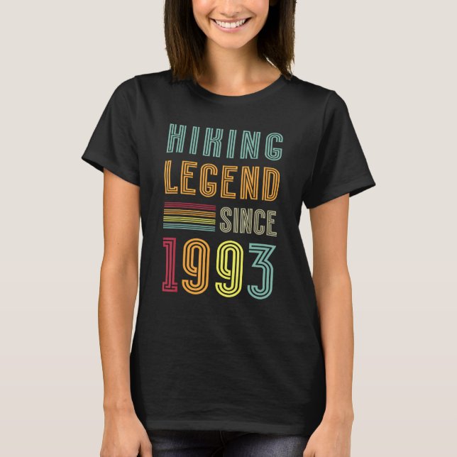 Wanderlegende 1993 Berggebirgswanderwege 30 Jahre  T-Shirt (Vorderseite)