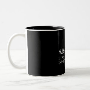 Wanderliebhaber Das Leben Ist Voller Wichtiger E Zweifarbige Tasse
