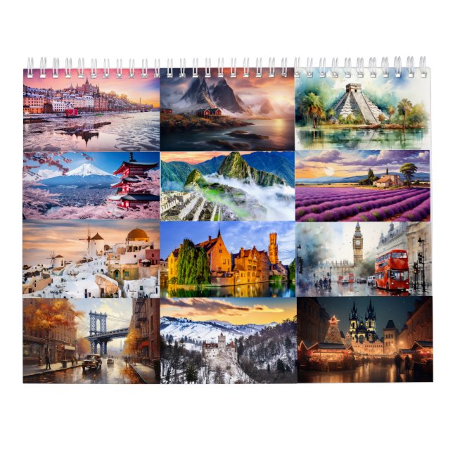 Wanderlust 2025: Ein Reisekalender Inspiriert Kalender (Rückseite)