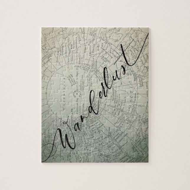 Wanderlust Aquamarin Ombre Watercolor Erlebniskart (Vertikal)