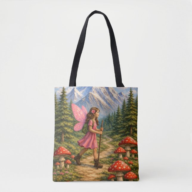 Wanderlust-Berg-Feenhiker Fairycore-Pilz Tasche (Vorderseite)